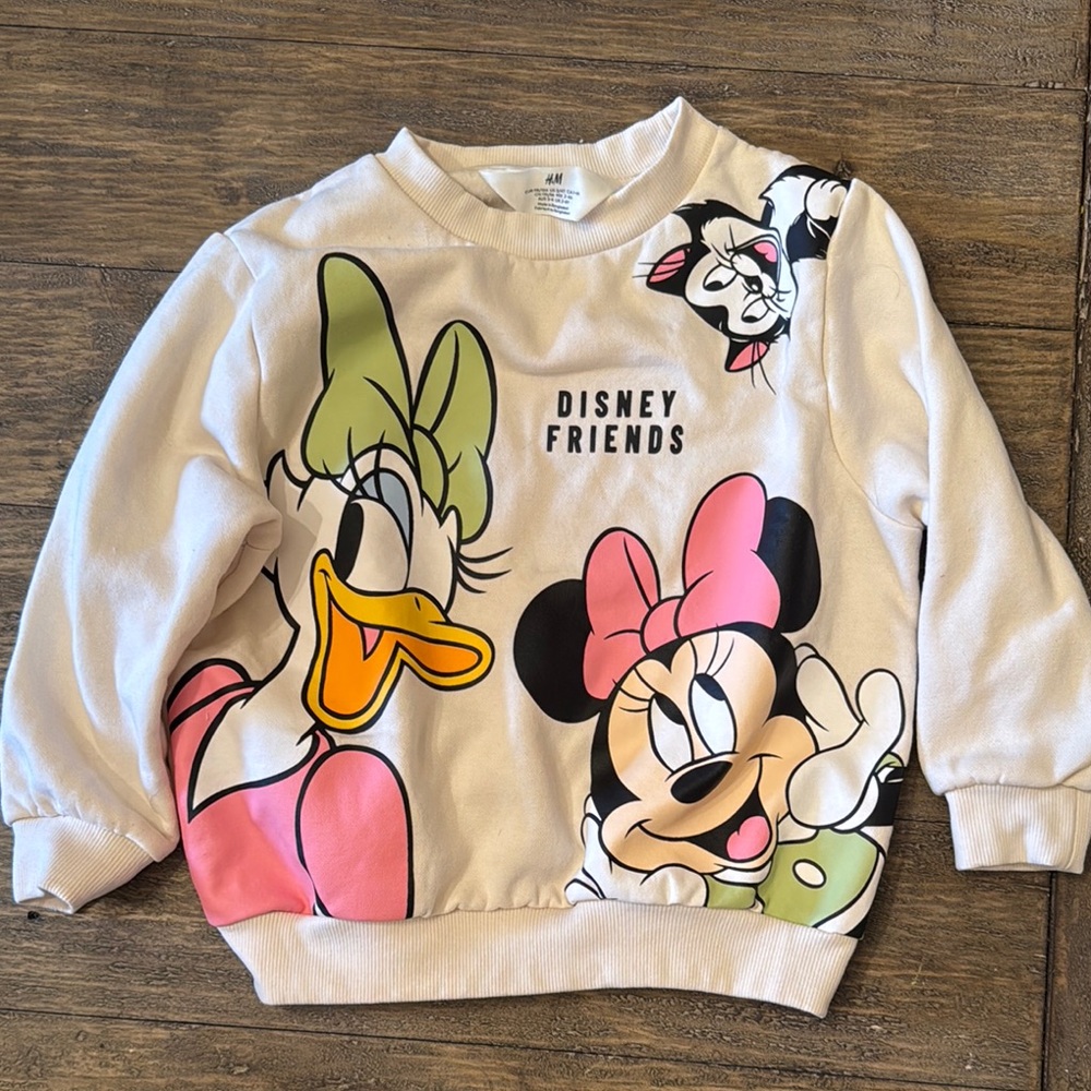 Disney Friends Kids Sweatshirt - Cream